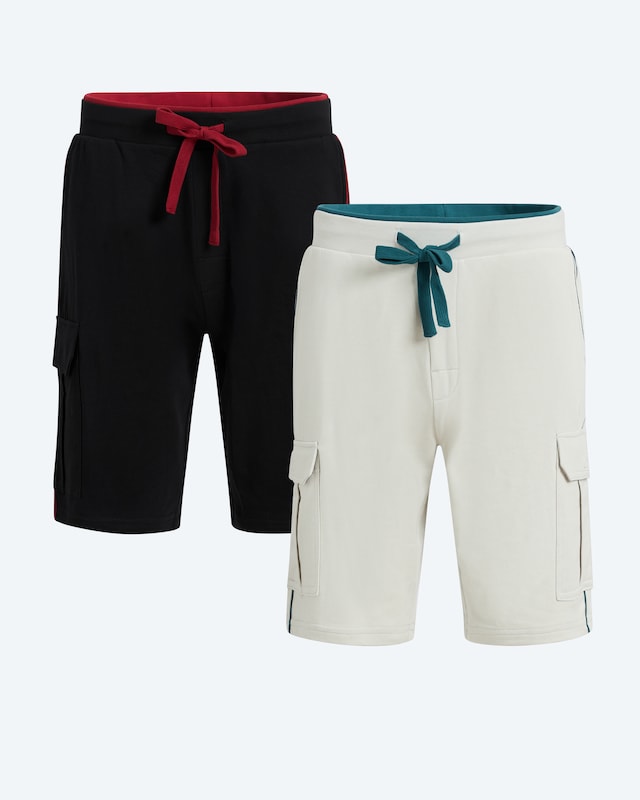 Relaxed Bermuda im Cargostil, Doppelpack