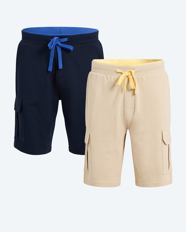Relaxed Bermuda im Cargostil, Doppelpack