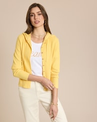 Produktabbildung für Cardigan mit Kapuze