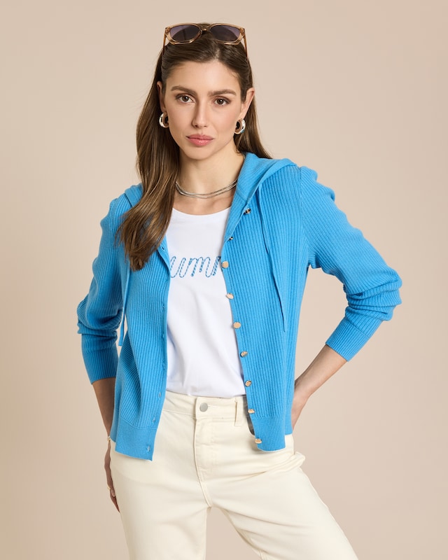 Cardigan mit Kapuze