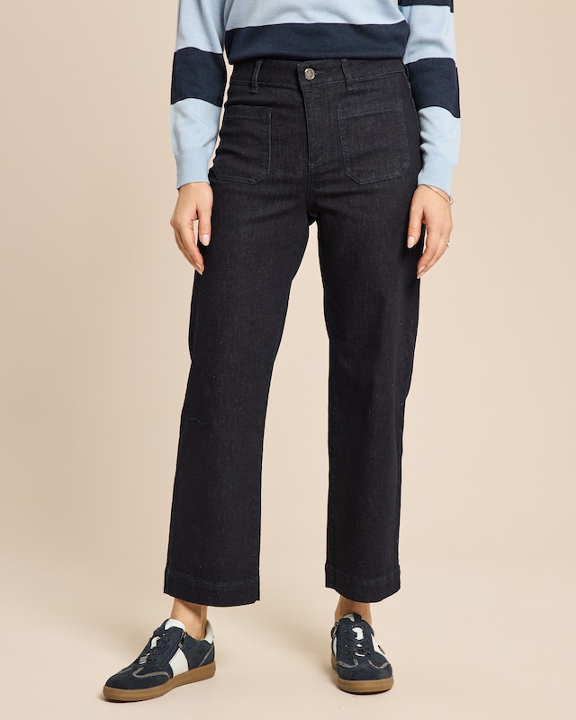 Jeans 7/8 aufgesetzte Taschen