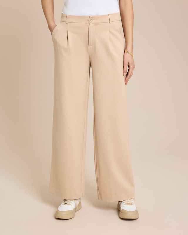 Wide Leg Ponte di Roma Hose