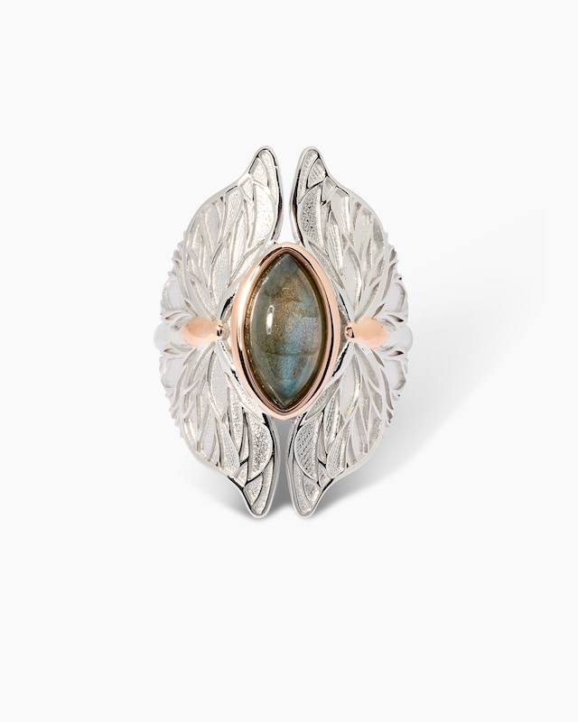 Ring mit Labradorit "Schmetterling"