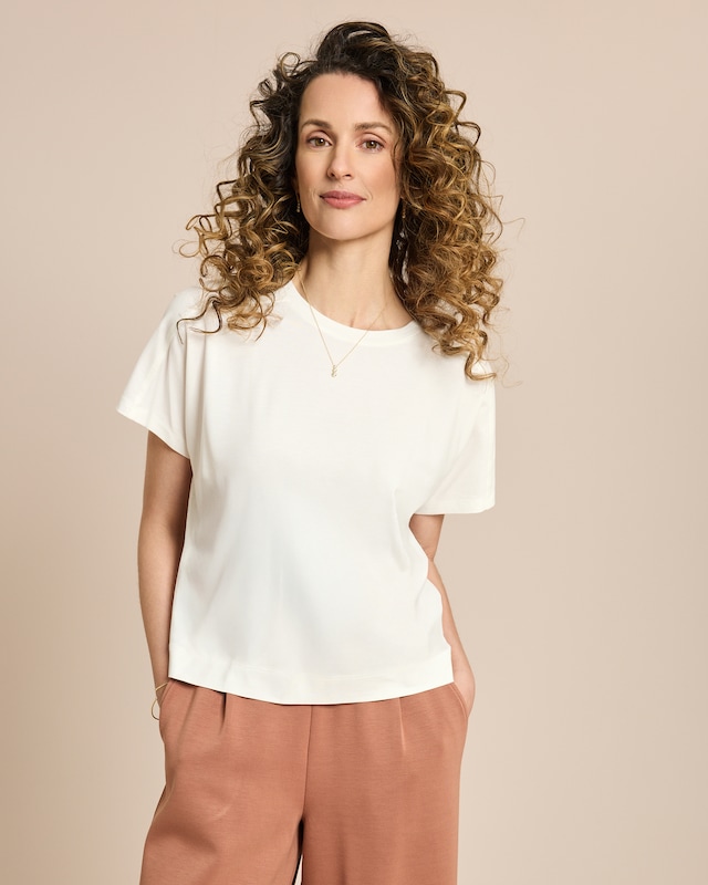 Boxy Shirt mit Schlitzen