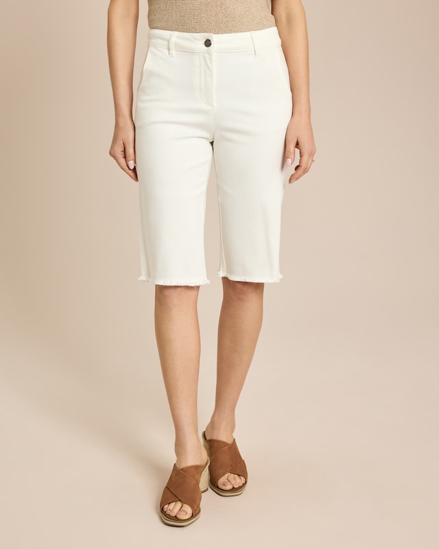 Bermuda Denim Deluxe mit Fransen