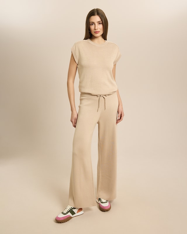 2-teiliges Strickset mit Schulterdetail