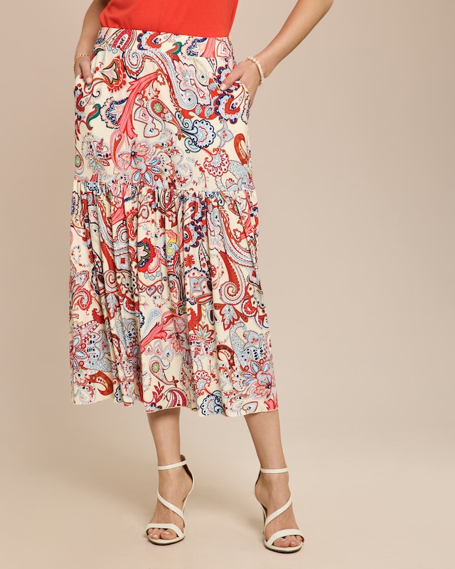 Rock mit Paisleydruck