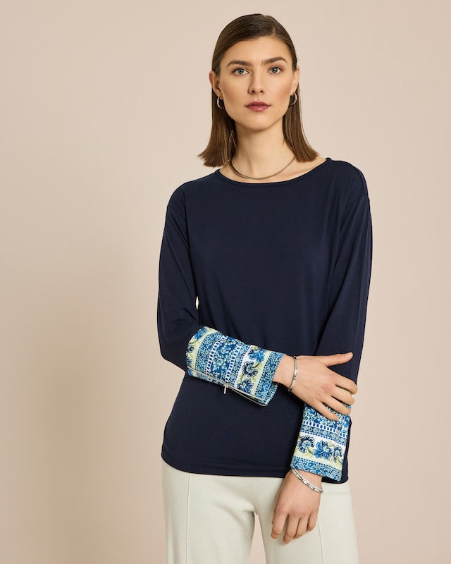 SoftShine Jersey Shirt mit Detail