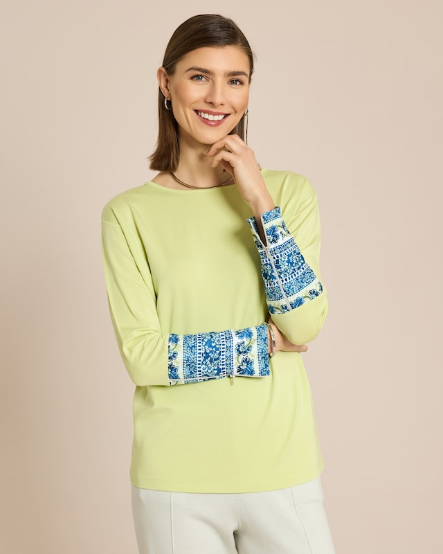 SoftShine Jersey Shirt mit Detail