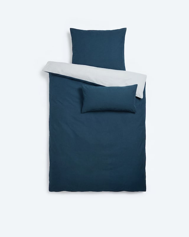 Piqué-Jersey-Wendebettwäsche, 3tlg.