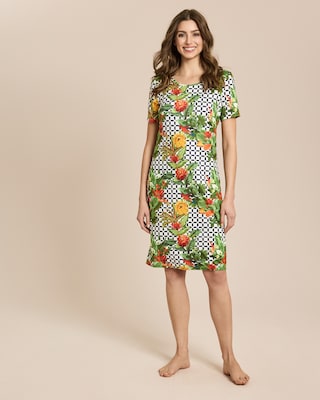 Produktabbildung 1 für Nachthemd Flowers and Graphic