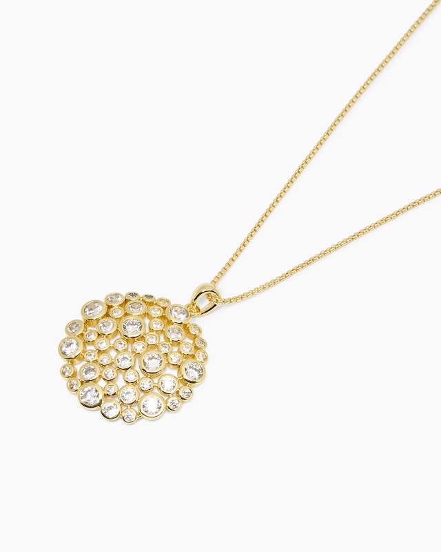 Anhänger + Kette mit Zirkonia