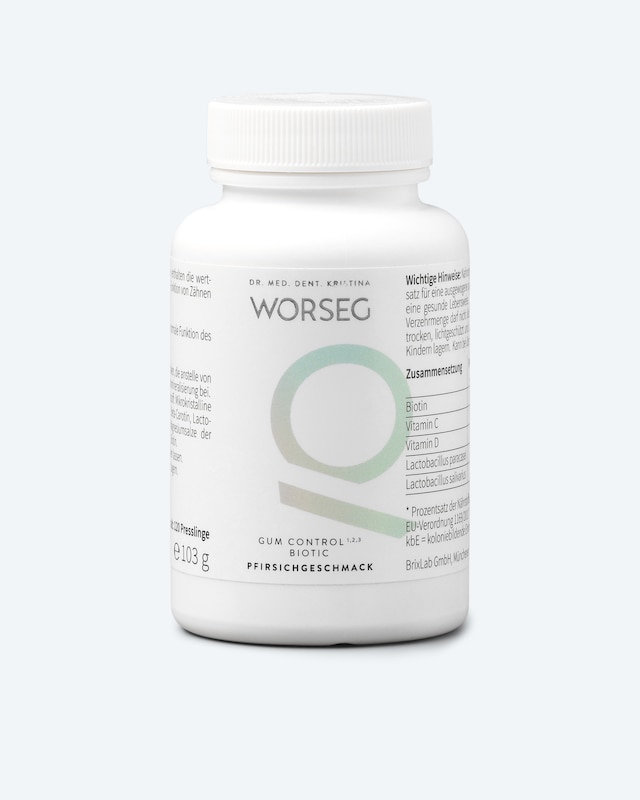 Gum Control Biotic Pfirsich, 120 Presslinge