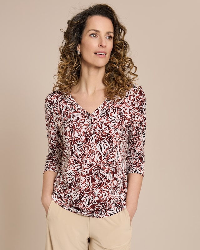 Shirt mit zweifarbigem Druck