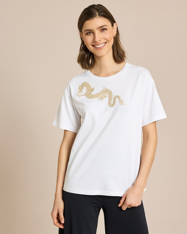 Shirt mit Pailletten-Motiv