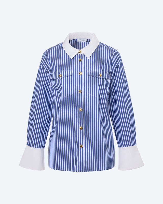 Bluse mit breiten Manschetten