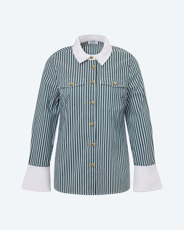 Bluse mit breiten Manschetten