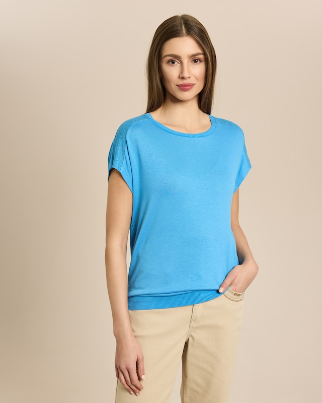 Shirt mit Metallic-Detail