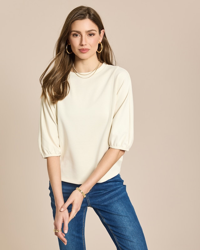 Sweatshirt mit Fledermausarm