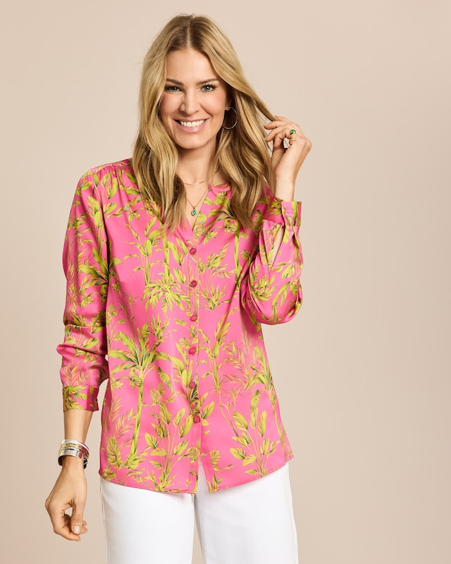 Longbluse mit Exklusivdruck