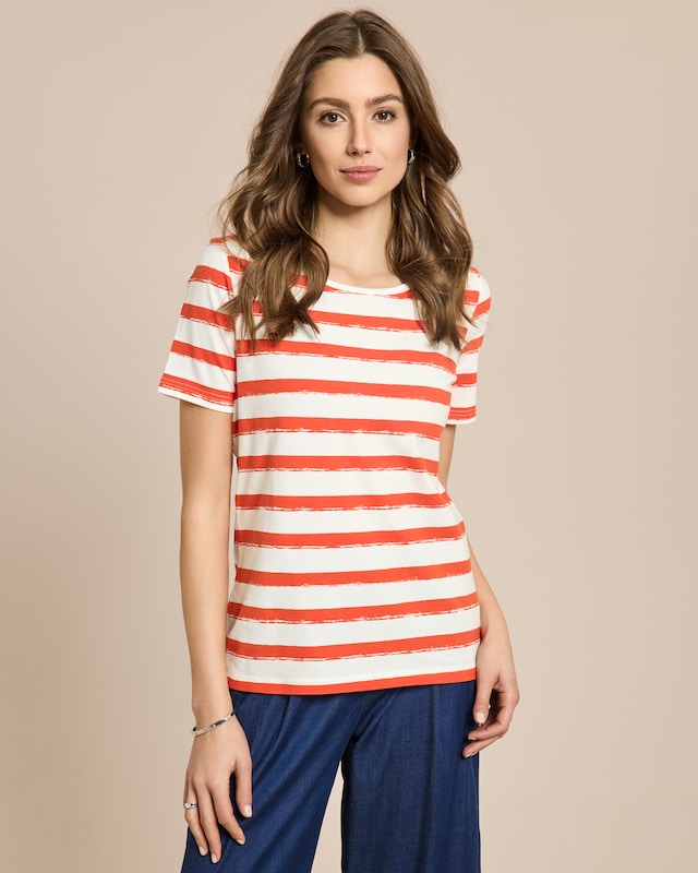 Shirt mit Ladydruck oder Streifendruck