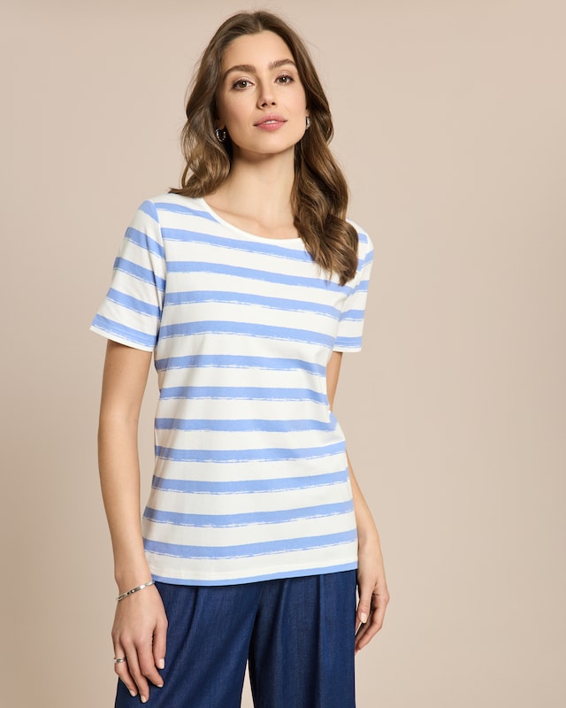 Shirt mit Ladydruck oder Streifendruck