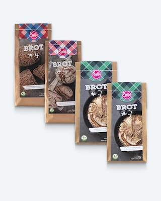 Produktabbildung 1 für Brotbackmischung Spezial Set 4tlg.