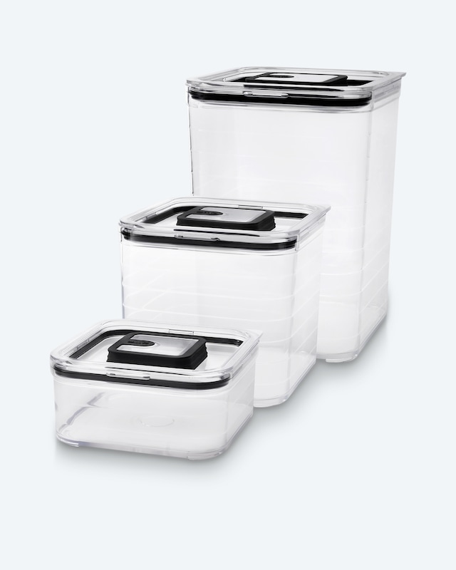Vorratsdosen-Set quadratisch, 3tlg.