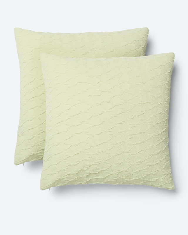 Jersey-Seersucker-Kissen, 2tlg.