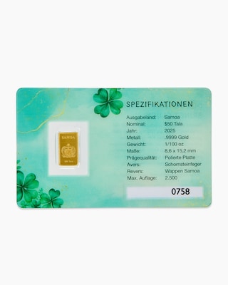 Produktabbildung 2 für Goldmünze "Viel Glück"