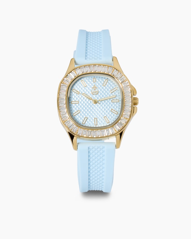 Damenuhr mit Silikonarmband