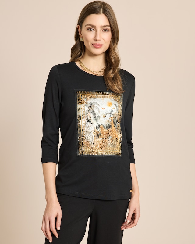 Shirt mit platziertem Druck