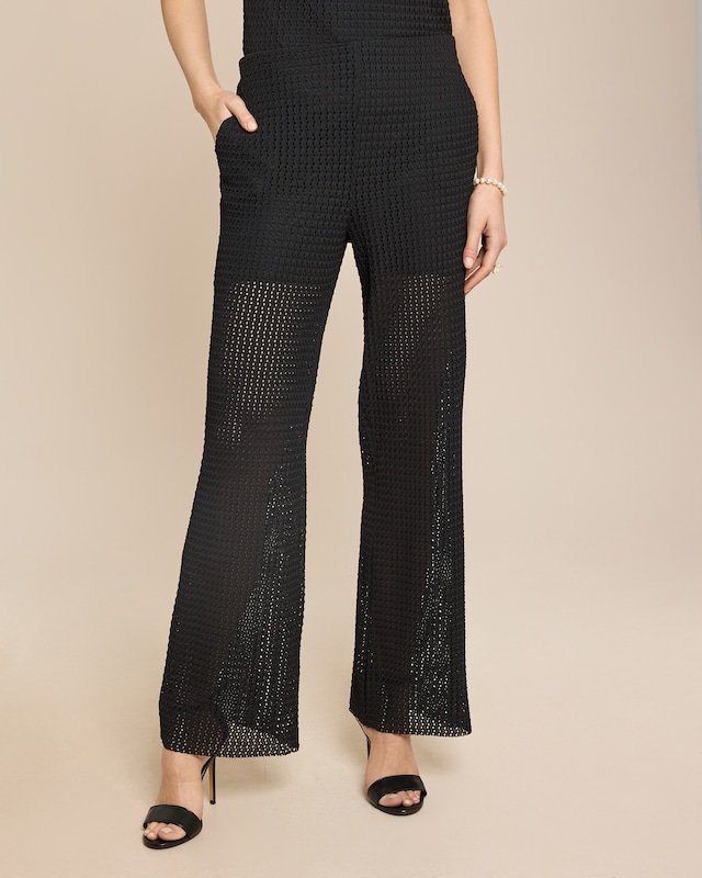 Schlupfhose mit Struktur