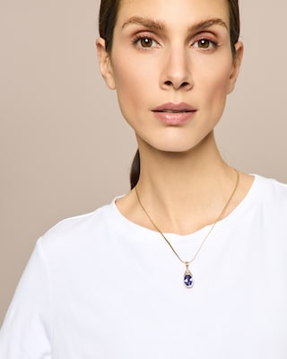 Produktabbildung 4 für Anhänger mit Tansanit AAAAA und Brillanten