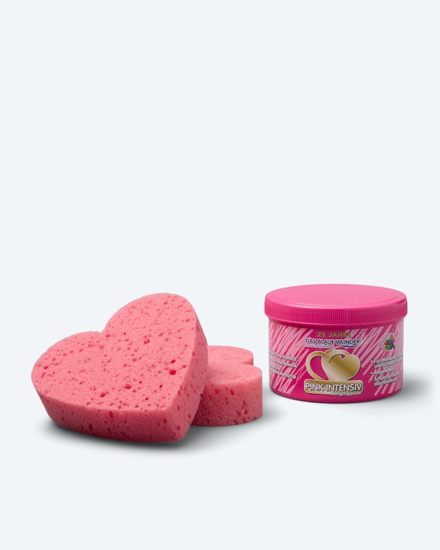 Pink Intensiv Reinigungspaste + 2 Herzschwämme