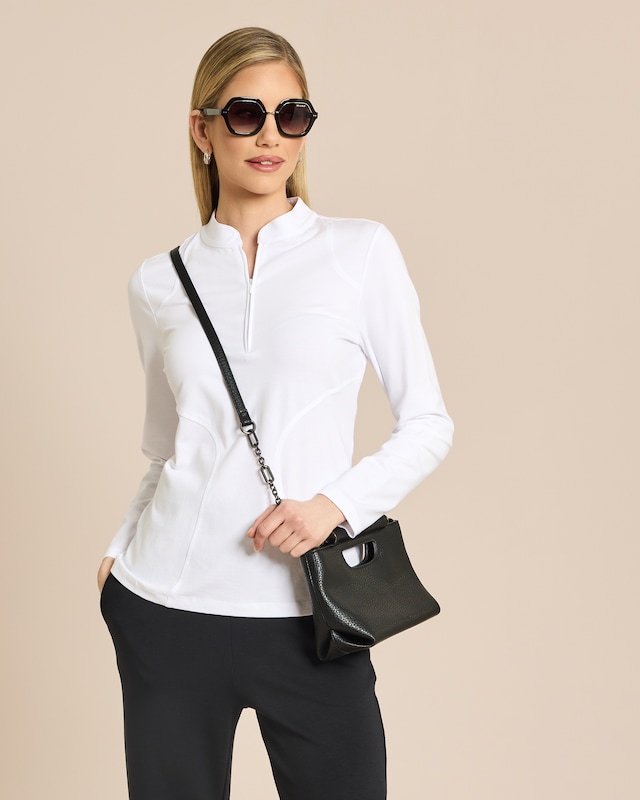 Shirt-Bluse aus Jersey