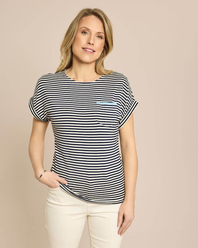 Shirt mit Umschlag am Armöffnung