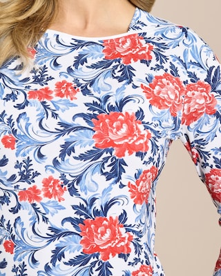 Produktabbildung 5 für Shirt mit Blumen-Ornamentprint