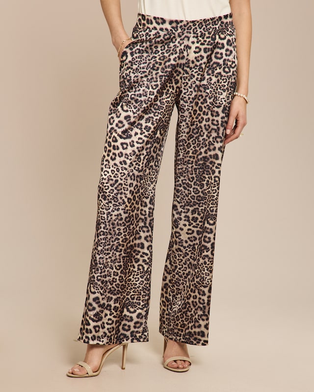 Marlenehose mit Animaldruck