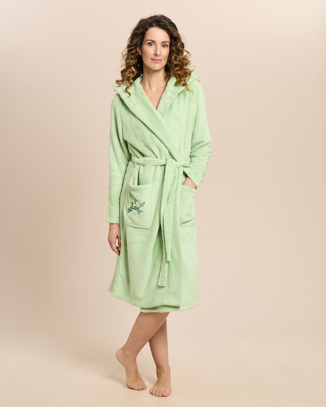 Ultra Plüsch Bademantel mit Kapuze