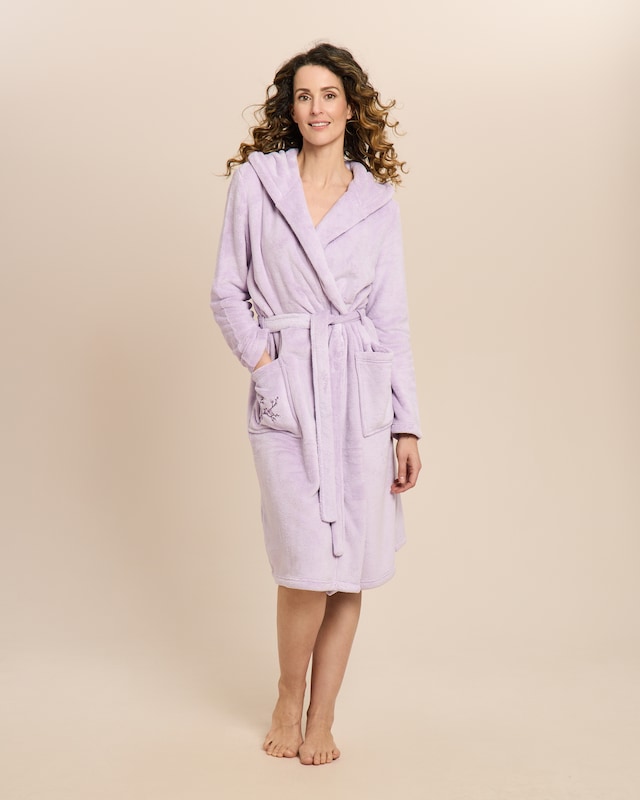 Ultra Plüsch Bademantel mit Kapuze
