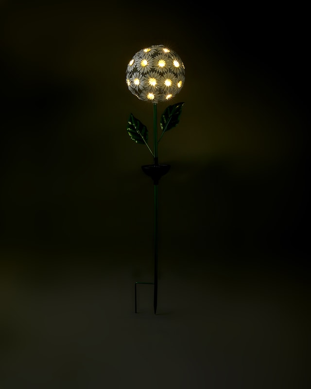 LED-Solar-Gartenstecker "Margerite"