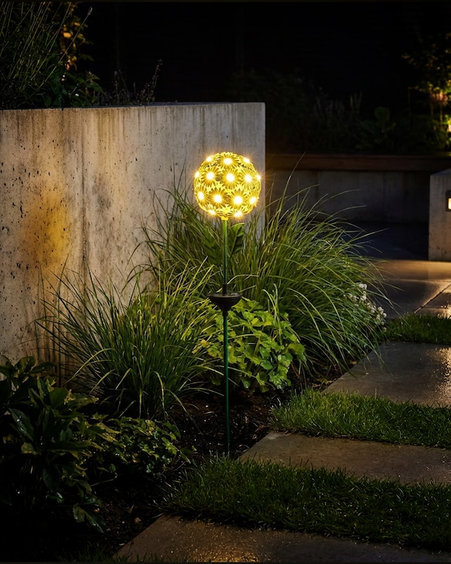 LED-Solar-Gartenstecker "Margerite"
