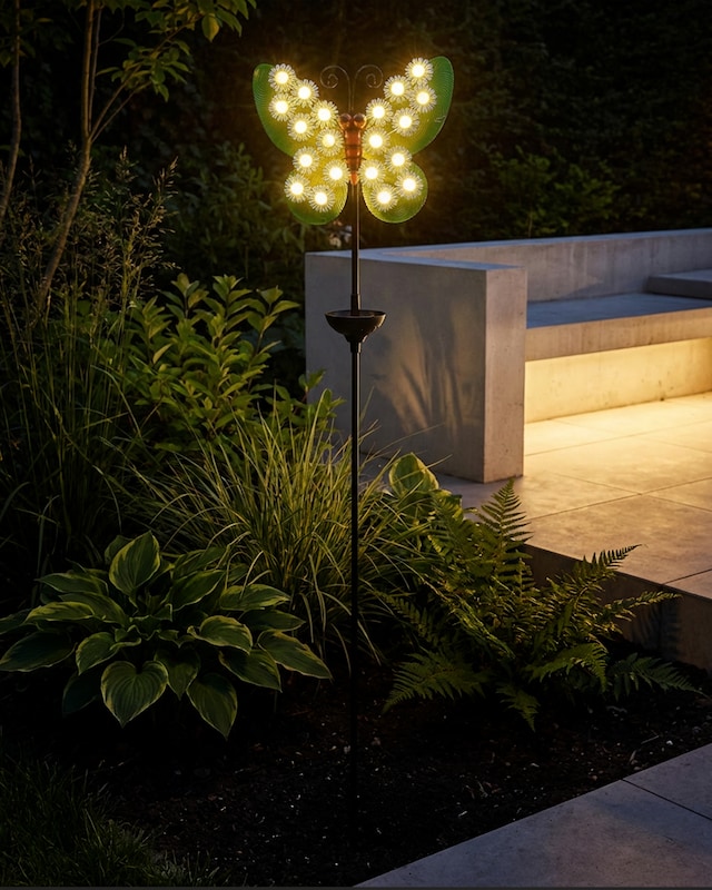 LED-Solar-Gartenstecker "Margerite"