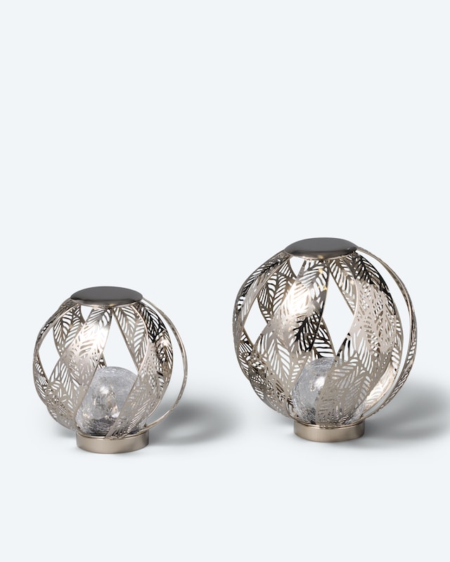 2 Solar-Kugelleuchten