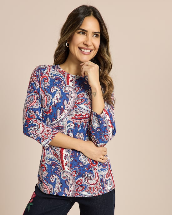 Produktabbildung für Shirt mit Paisleydruck