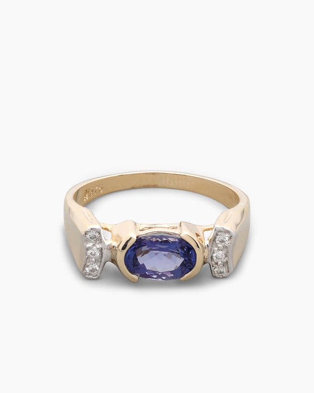 Ring mit Tansanit & Brillanten