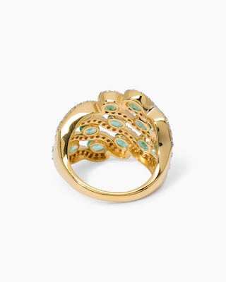 Produktabbildung 4 für Ring mit Sambia-Smaragd & Zirkon