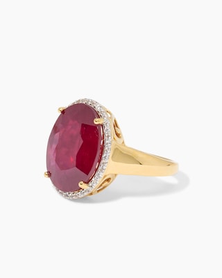 Produktabbildung 3 für Ring mit Sambia-Rubin & Zirkon