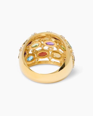Produktabbildung 4 für Ring mit Multi-Edelsteinen